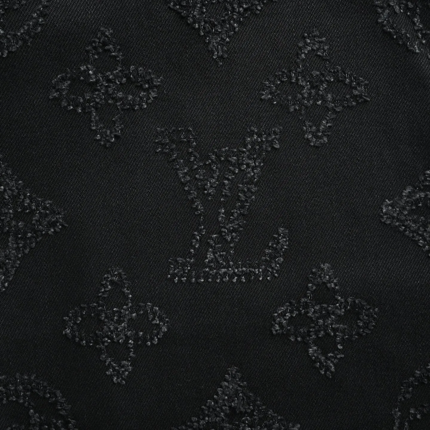 Louis Vuitton 26ss embroidered ripped logo denim jacket